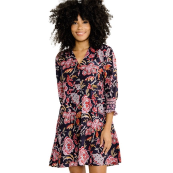 Charlee Alexis Dress in Midnight Floral Small - Picture 2 of 10